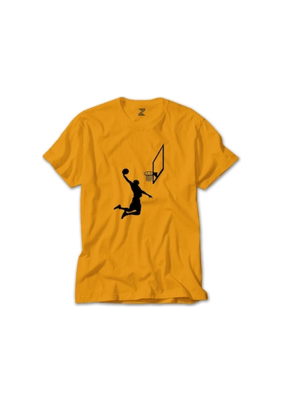 Basketball Smack Silhouette Sarı Tişört Sarı