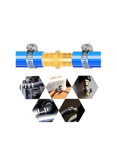 5 Adet Hortum Kelepçesi Tork Ayarlı 28x48 Mm Paslanmaz Çelik Boru Metal Kelepçe Ayarlanabilir Klips