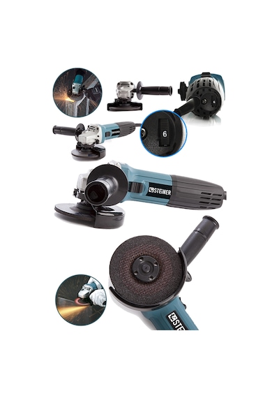 Steiner 2600 W 125 MM Devir Ayarlı Avuç İçi Taşlama Makinesi