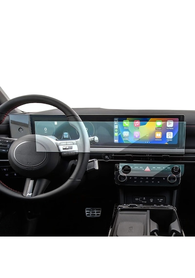Hyundai Tucson 12.3 İnç Navigasyon Ve Klima Uyumlu Nano Ekran Koruyucu 2 Li Set 9H Nano Ekran Koruyucu