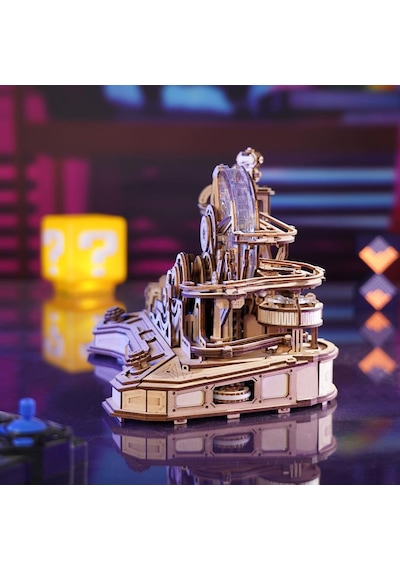 Rokr Egc01 Gear Ball Challenge Dıy Minyatür Maket Model Seti Ahşap 3d Wooden Puzzle 3d Model Kit Detaylı Dekoratif Hobi Seti Ahşap Maket