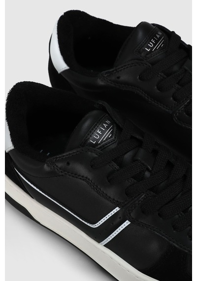 Lufian 112230229 Jack Sneaker Erkek Deri Ayakkabı Siyah