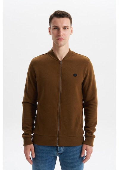 AR-MA Arma Erkek Slim Fit Selanik Kumaş Tam Fermuar Fleto Cepli Kapüşonsuz Kolej Yaka Sweatshirt K30324698302 Kahverengi-k7 AR-MA Arma Erkek Slim Fit Selanik Kumaş Tam Fermuar Fleto Cepli Kapüşonsuz Kolej Yaka Sweatshirt K30324698302 Kahverengi-k7