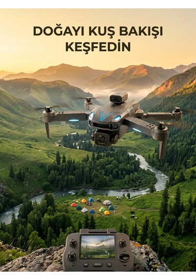 Uzaktan Kumandalı Çift Kameralı Hobi Ve Fotoğraf Drone U