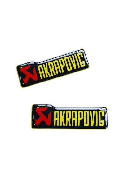 Kabartmalı 3D Akrapovic Sticker 2 Adet