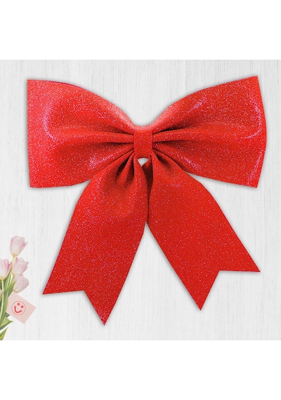 Süsle Simli Eva Fiyonk Kırmızı 40 CM x 33 CM Kırmızı