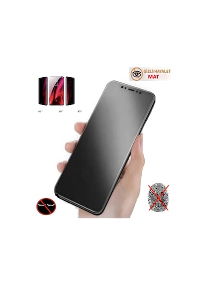 Apple  Uyumlu iPhone 11 Pro Mat Hayalet Ekran Gizli Privacy Tam Kaplayan Kırılmaz Cam Seramik Nano Ekran Koruyucu