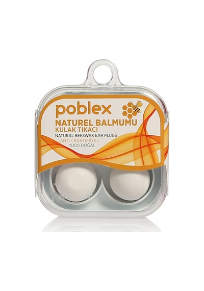 Poblex Naturel Balmumu Kulak Tıkacı 2li