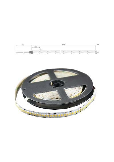 5metre 240 Led/m Şerit Led Hortum 6500k Soğuk Beyaz Kendinden Yapışkanlı Güçlü Smd2835 12v Dc Ip20