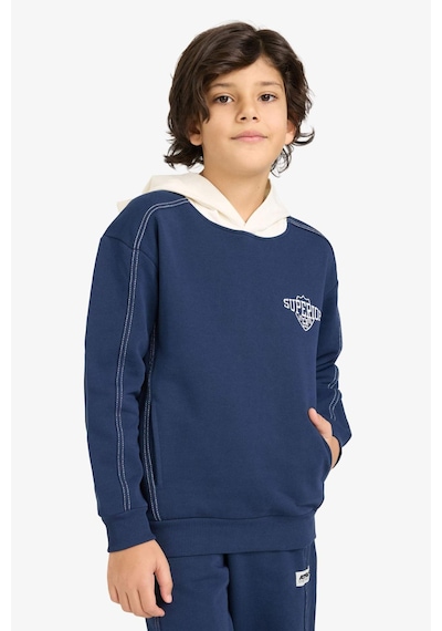 Defacto Erkek Çocuk 2li Takım Kapüşonlu Baskılı Sweatshirt Eşofman Altı G6174a826spnv256 Lacivert-nv256 Defacto Erkek Çocuk 2li Takım Kapüşonlu Baskılı Sweatshirt Eşofman Altı G6174a826spnv256 Lacivert-nv256