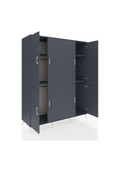 Kronos Gardrop 4 Raflı 8 Kapaklı 4 Askılı 176x59x221 Antrasit-antrasit Antrasit Kronos Gardrop 4 Raflı 8 Kapaklı 4 Askılı 176x59x221 Antrasit-antrasit Antrasit