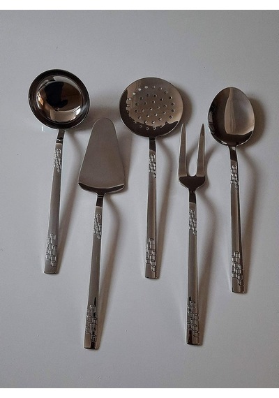 Çelik Karel Model Servis Takımı 5 Prç. Inox