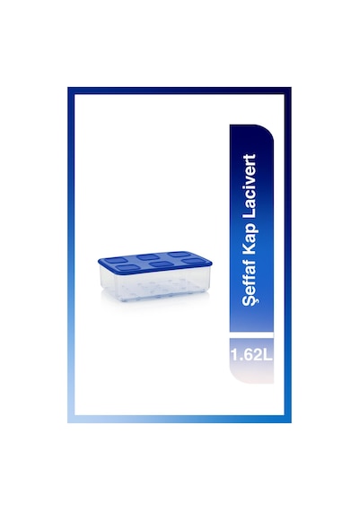Tupperware Şeffaf Kap 1.62L Lacivert