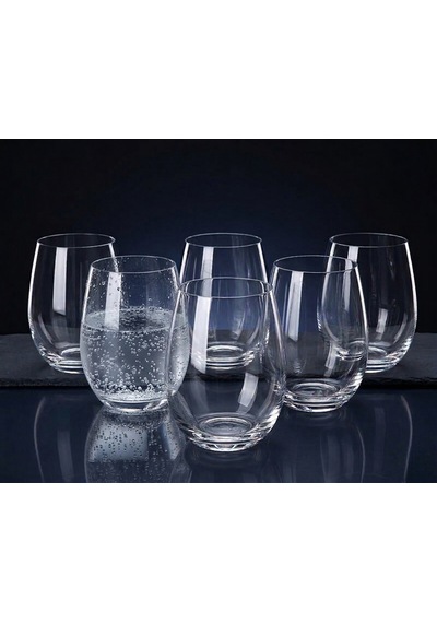Kristal Su Bardak 550 Ml 6 Adet Beyaz