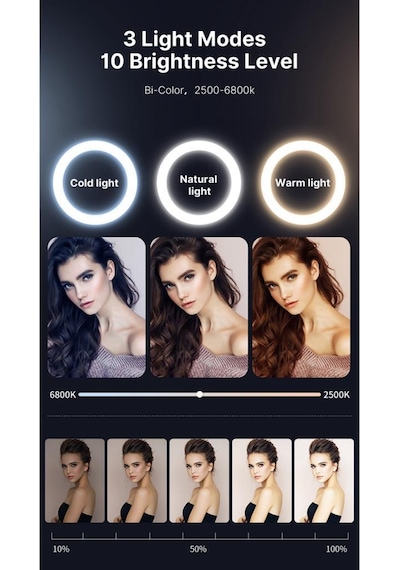 Vijim K6 7'' Led Ring Işık Seti
