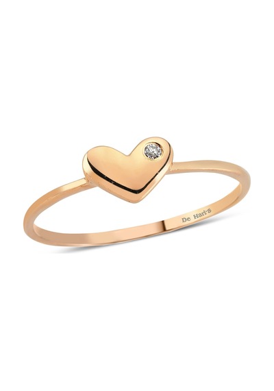 Kuyumcudukkani Kalp Sembollu Trend Yüzük-10243-r-w Rose Gold