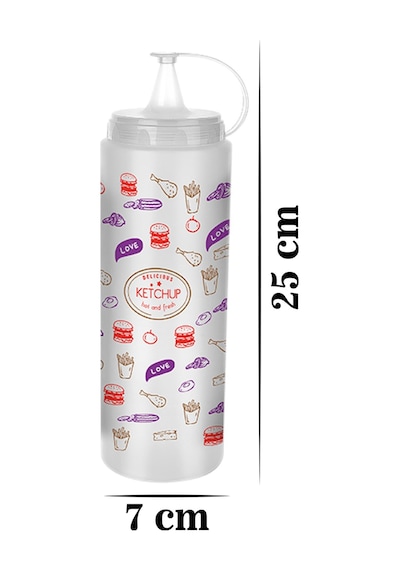 3 Adet Şeffaf Plastik Masterchef Sosluk Ketçap Mayonez Sos Şişesi
