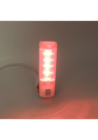 Uzun Led Gece Lambası 0,5W Tasarruflu Işıklı Fişli Düğmeli