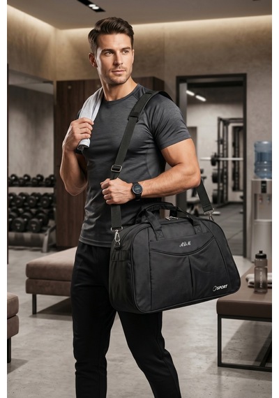 Vıatox Adm 01 Büyük Boy Unisex Seyahat&spor El Valizi Siyah