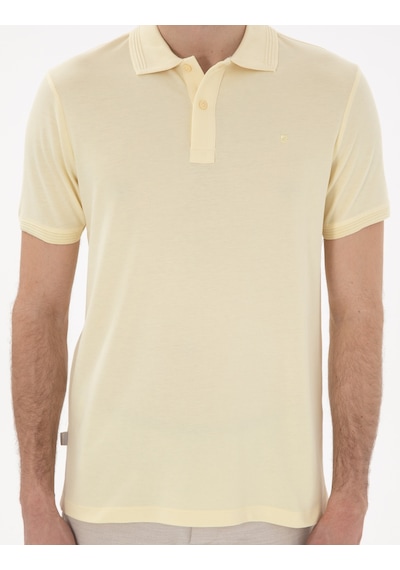 Pierre Cardin Erkek Açık Sarı Tişört Basic 50302561-vr004 Açık Sarı