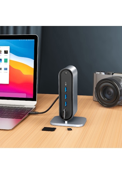 Mt53 Type-c Usb Adaptör Hub 12in1 4k Hdmı Vga 4ad Usb 3.0 Rj45 10