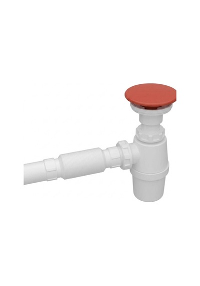 Serel - Seramik Tapa Ve Lavabo Sifonu Kırmızı - Tp08stl530h Diğer