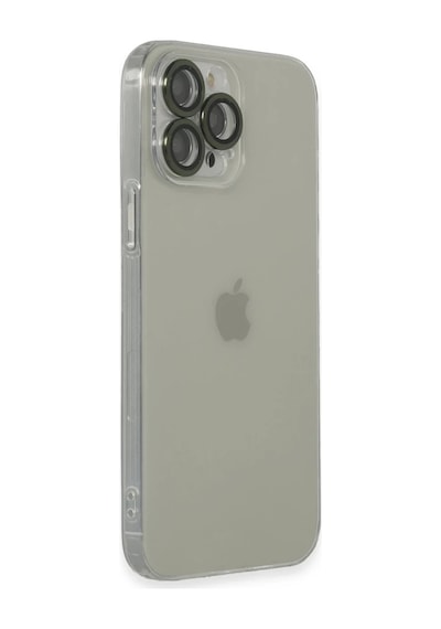 Apple iPhone Uyumlu  13 Pro Max Uyumlu Kılıf Luko Lens Silikon - Yeşil