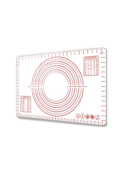 Beyaz Cam Hamur Açma Matı 40cm X 60cm