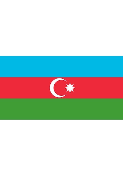 Masa Üstü Azerbaycan Bayrağı 15X23Cm Masa Bayrağı