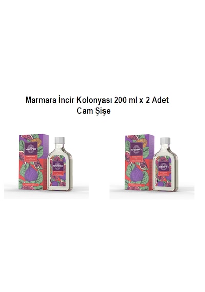 Marmara İncir Kolonyası Cam Şişe 200 Ml X 2 Adet