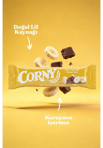 Corny Kakao Muzlu Tahıl Bar X 12 Adet