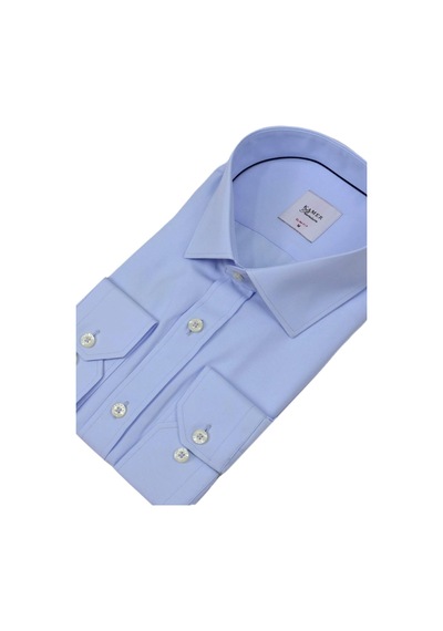 Erkek Slim Fitt Uzun Kol Gömlek 2290 Bgl-st04378 Mavi