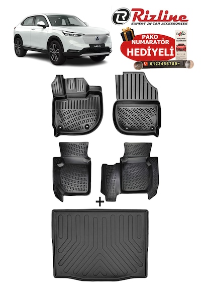 Honda Hrv 2022-2026 Havuzlu Paspas Ve Bagaj Havuzu Seti