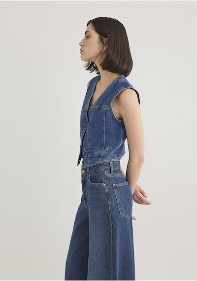 Mavi - Merlin Tencel X Refıbra Denim Yelek 1110265-85670 Mavi