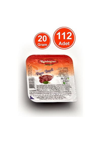 Kardeşler Şekerleme Piknik Kahvaltılık  Vişne Reçeli 112 x 20 G