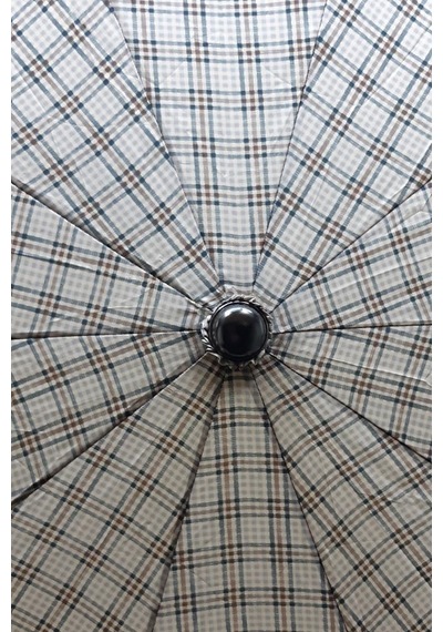 Baginn Snotline-april Kadın Şemsiye Otomatik Açılır 10telli Kapalı Boyut 40 CM 95 CM Çap Yeşil Ekose 001
