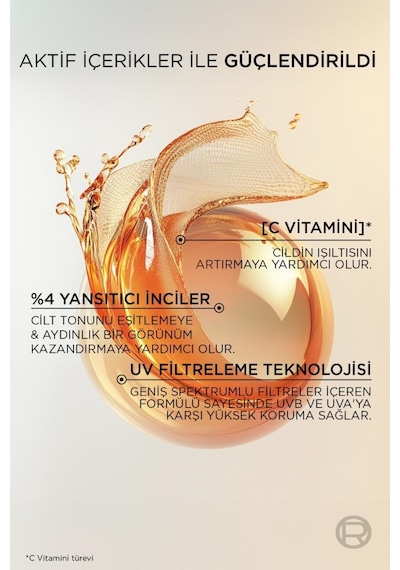 Revitalift Clinical C Vitamini İçeren Renkli Işıltılı Nemlendirici Krem Spf30 40ml 3600524244668-11234
