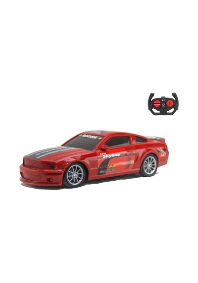 Ölçek 1/16 Uzaktan Kumandalı Spor Araba Mustang Kırmızı