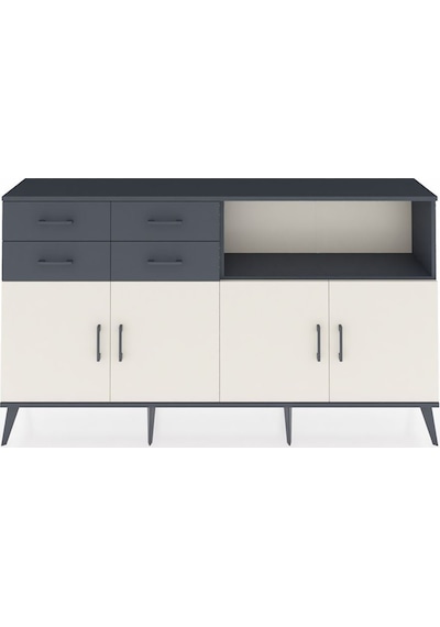Arges Konsol 4 Raflı 4 Çekmeceli 4 Kapaklı 176x30x99 Antrasit-aytaşı/antrasit Aytası/antrasıt - Antrasıt Arges Konsol 4 Raflı 4 Çekmeceli 4 Kapaklı 176x30x99 Antrasit-aytaşı/antrasit Aytası/antrasıt - Antrasıt
