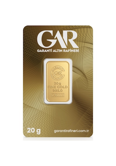 Garanti Gold 20 gr Gram Külçe Altın 24 Ayar