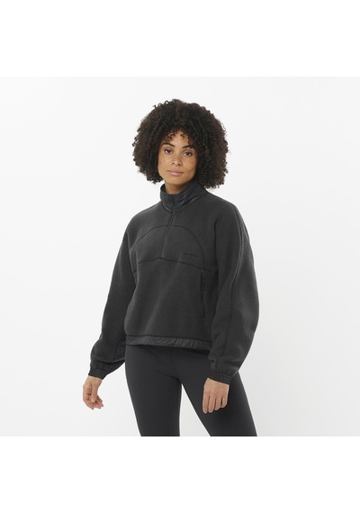 Salomon Chroma Fleece Crop W Siyah