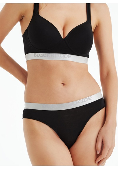 Blackspade Kadın Slip Külot Silver 1620 Siyah
