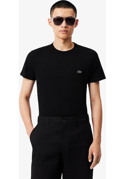 Lacoste Erkek Regular Fit Bisiklet Yaka T-shirt Siyah