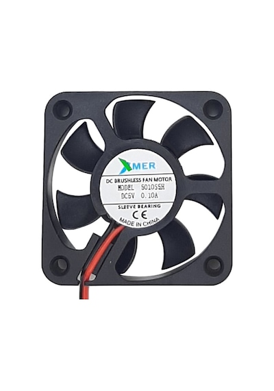 Xmer 50X50X10Mm 5V 0.10A 2 Kablolu Fan