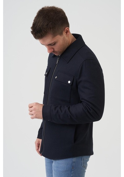 White Stone Dallas 58170 Slim Fit Kaban Laci-Laci Lacivert
