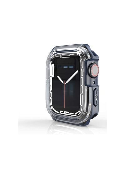 Watch 7 45mm Mkst Watch Gard 08 Sert Pc + Silikon Koruyucu - Mavi