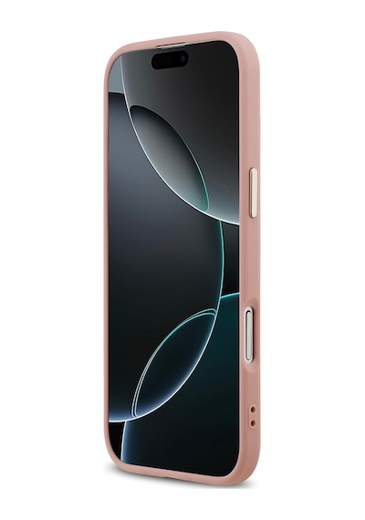 Apple Uyumlu iPhone 17 Air Kılıf Guess Lisanslı 4g Büyük Metal Kamera Çerçeveli Ve Logolu Glitter Kapak Pembe