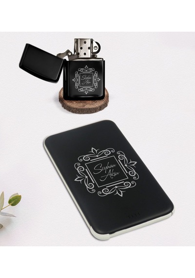 Kişiye Özel Isimli Benzinli Çakmak Ve 5.000 Mah Powerbank (512122058)