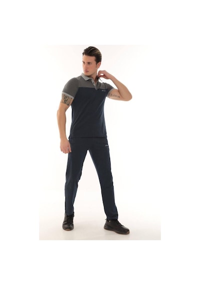 Erkek Polo Yaka T-shirt Takım Royal