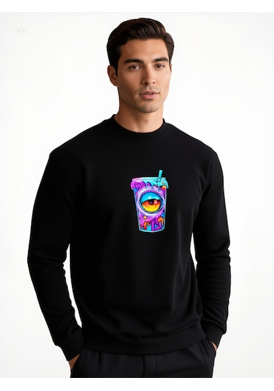 Trip Unisex Sweatshirt Siyah